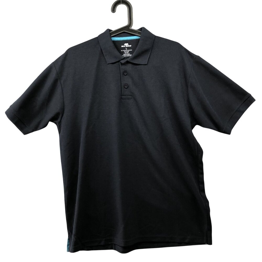 NWT Red Rhino Polo Shirt Mens Large L Navy Blue‎ Short Sleeve